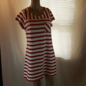Small Red White Striped Dress